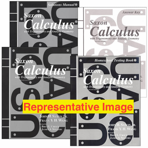 Saxon Calculus Bundle with Solutions Manual | 2nd ed. | Complete Used Set | Homeschool Curriculum