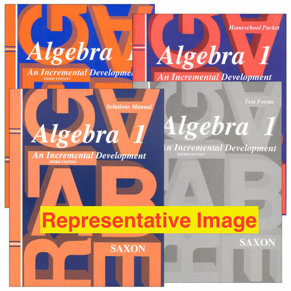 Saxon Algebra 1 Bundle with Solutions Manual | 3rd ed. | Complete Used Set | Homeschool Curriculum