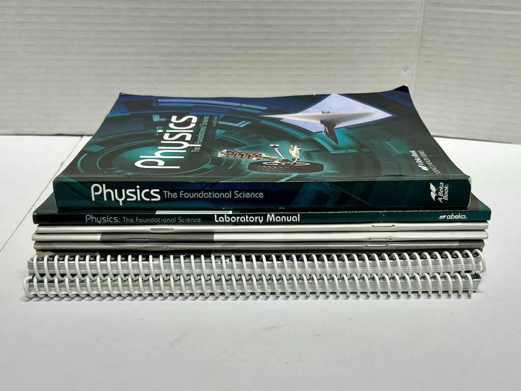 Abeka Physics Complete kit set Solution Key Lab Manual Quiz Test Textbook 2nd ed2