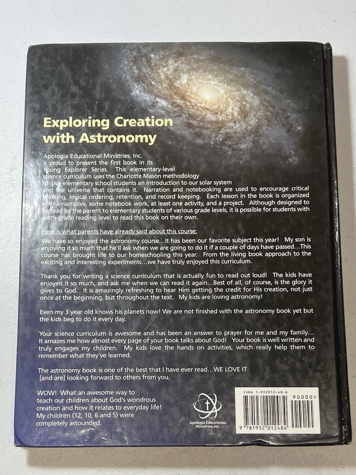 Exploring Creation with Astronomy Apologia young explorer homeschool science3