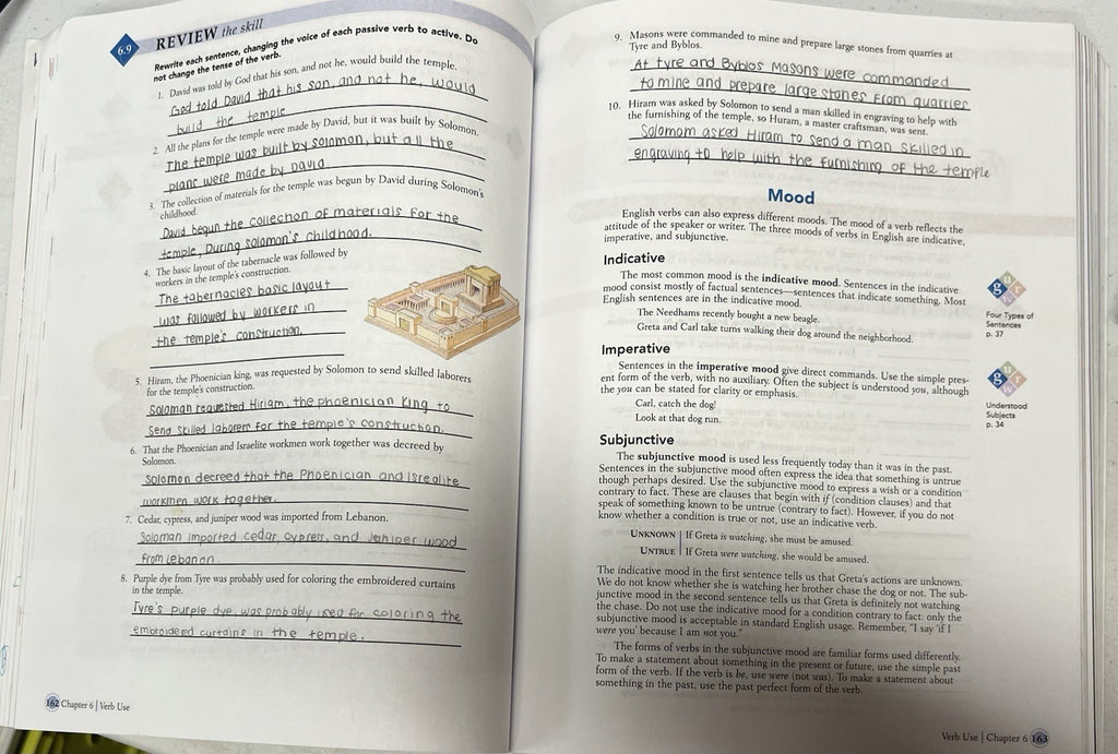 BJU Writing and Grammar 10 fourth edition READ description Back Cover torn4