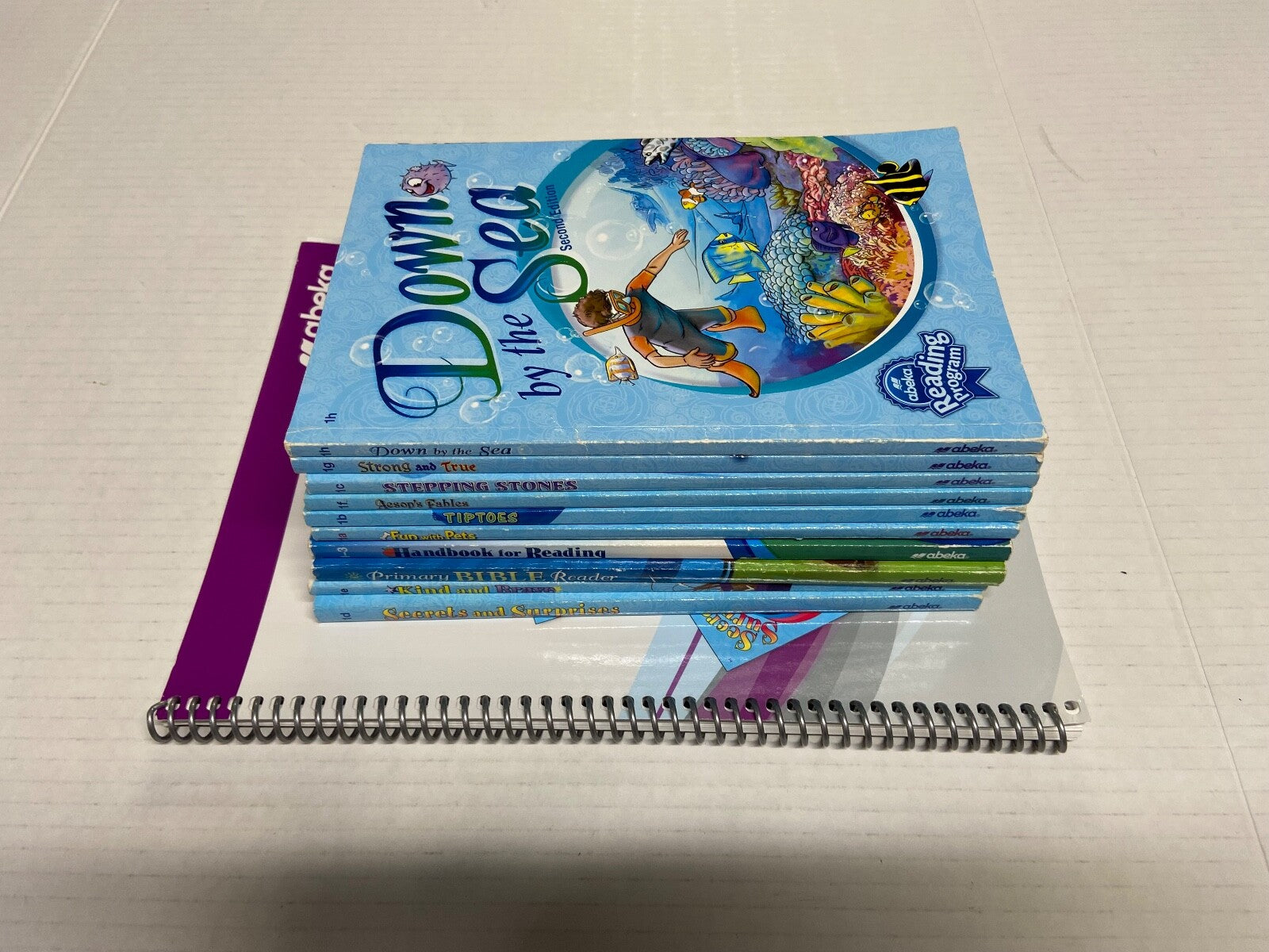 Abeka Reading 1 set 1st grade readers and answer key *Missing one reader*7