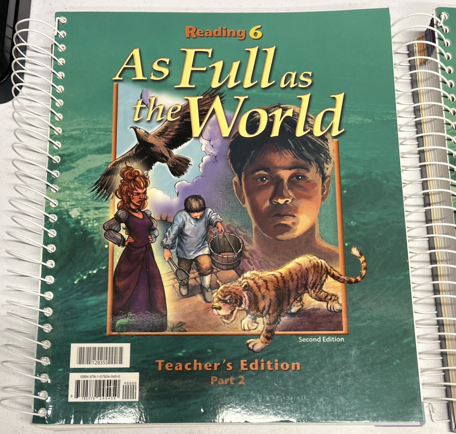 BJU Reading 6 SET textbook and teachers edition part 1 & 2 As Full As the World3