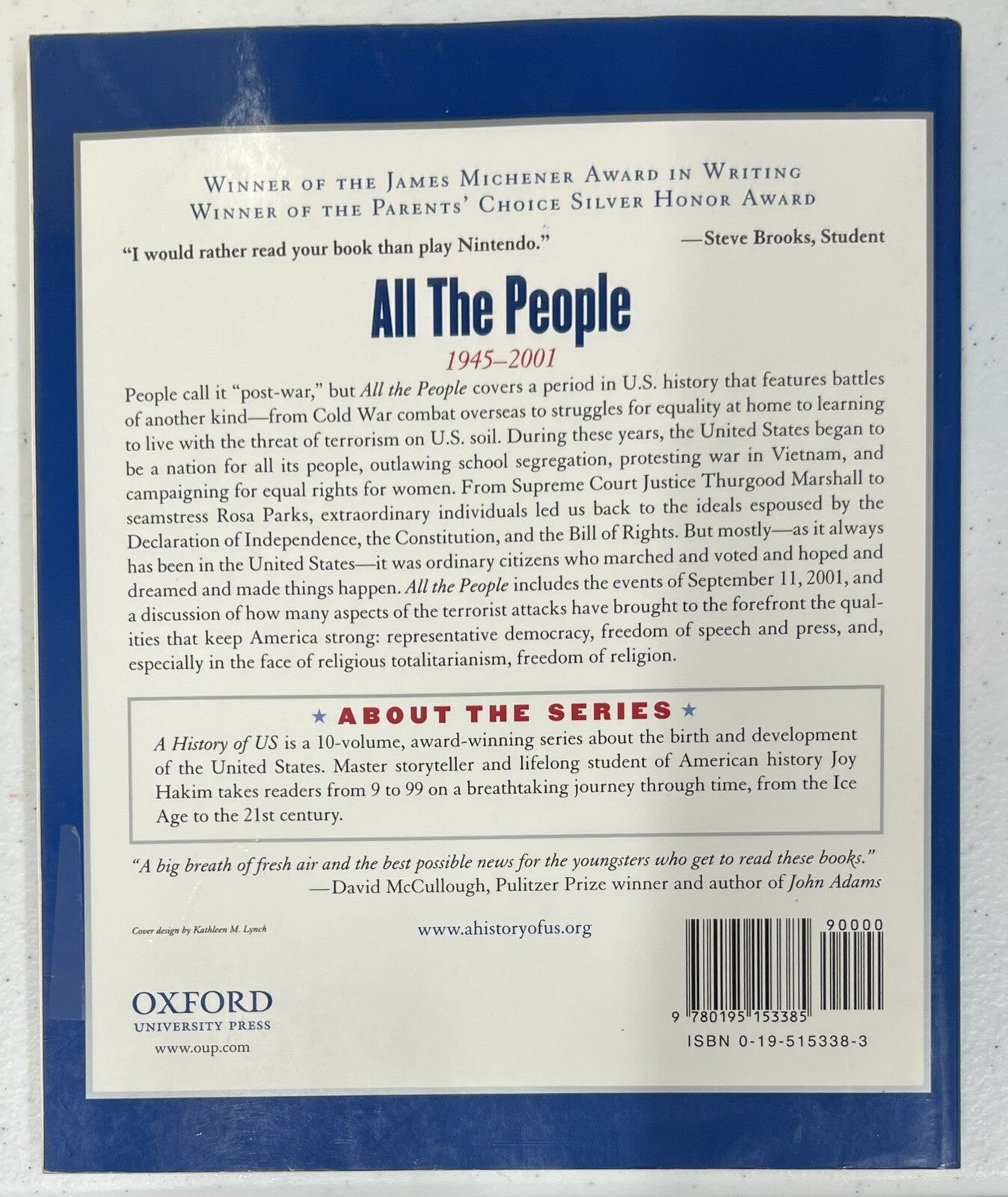 A History of US Book 10 All the People 1945-2001 by Joy Hakim1