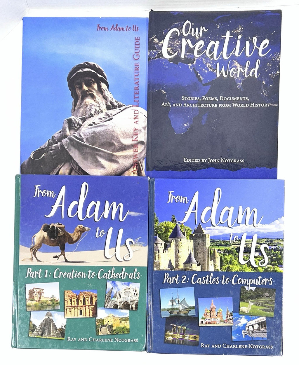 Notgrass From Adam to Us SET Part 1 and 2 Our Creative World Answer Key Guide0