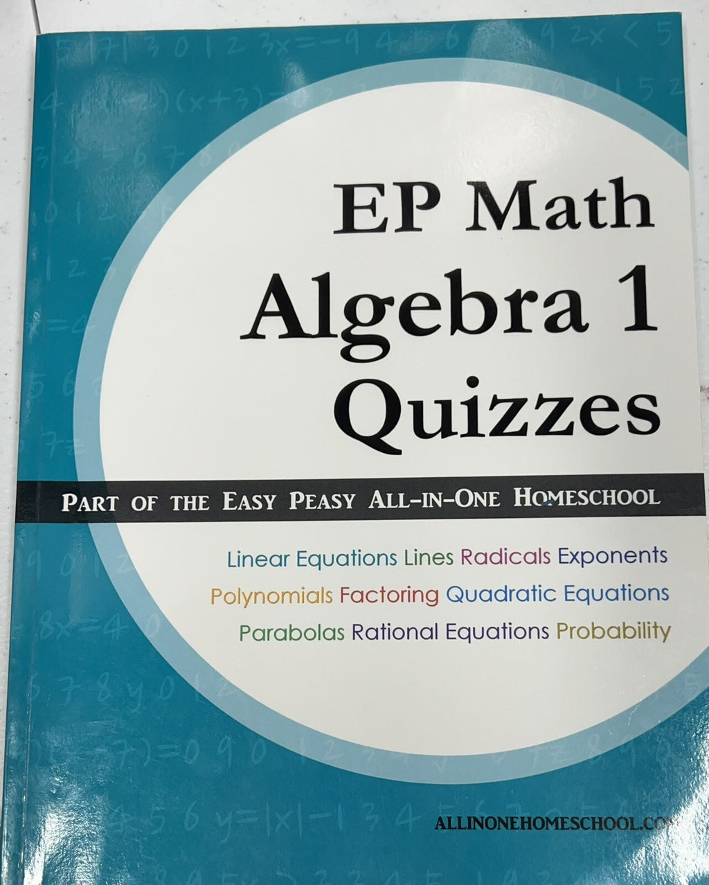 Ep Math Easy Peasy Algebra 1 Quizzes by All-In-One Homeschool READ DESCRIPTION!0