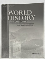 Abeka World History Teacher Test Map Project Key Current 3rd edition0