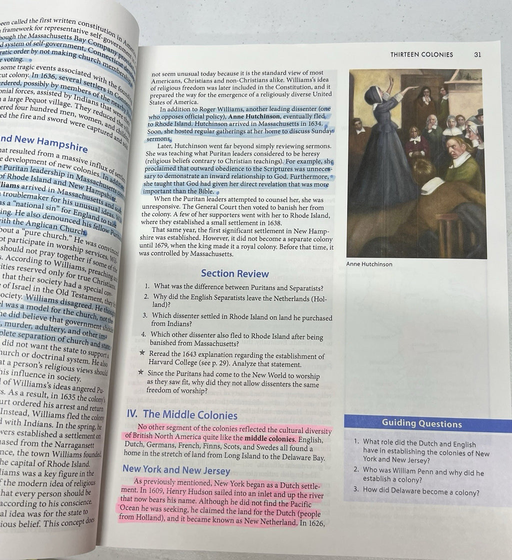BJU United States History fifth edition homeschool textbook3
