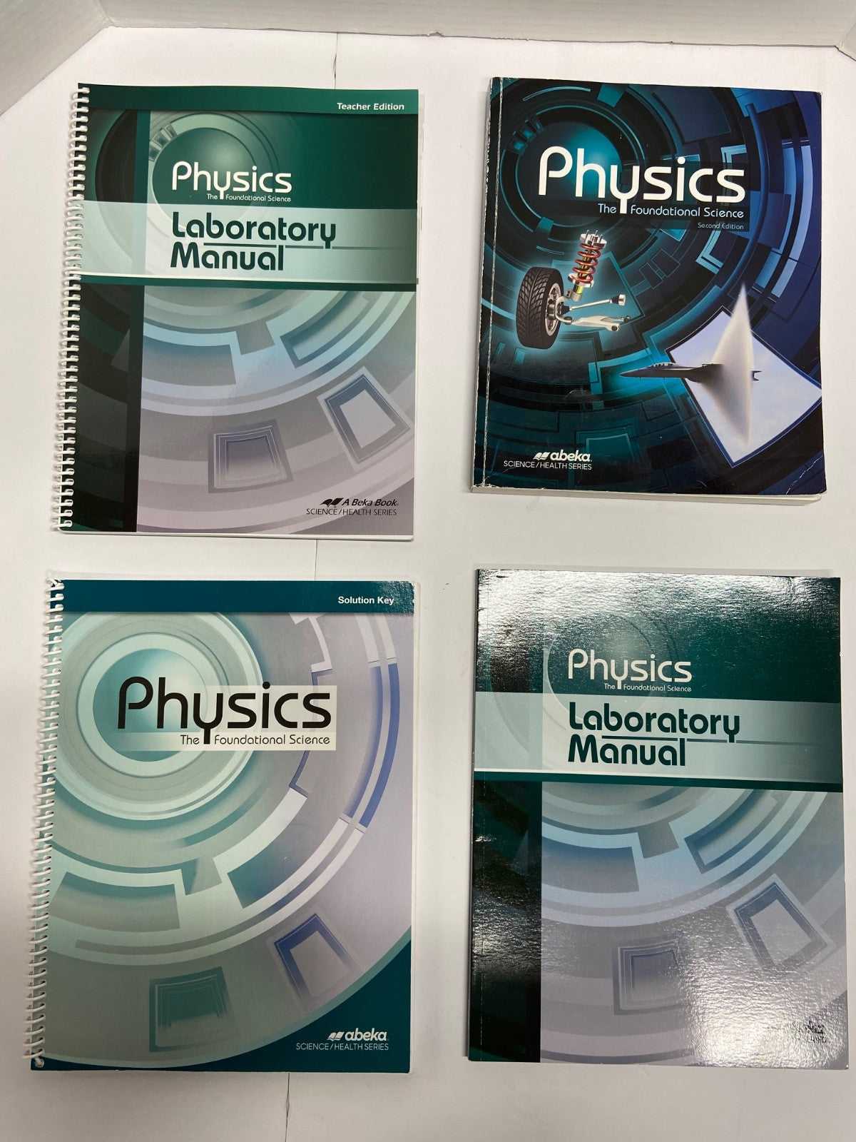 Abeka Physics Complete kit set Solution Key Lab Manual Quiz Test Textbook 2nd ed4