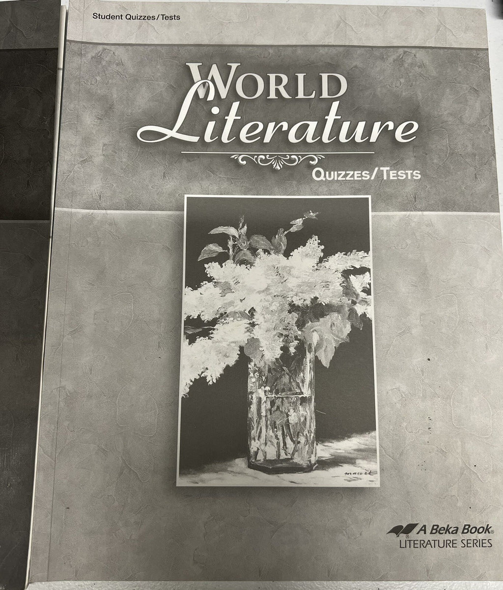 Abeka World Literature SET 4th ed Textbook, Teacher Edition, Key, Quizzes Tests6