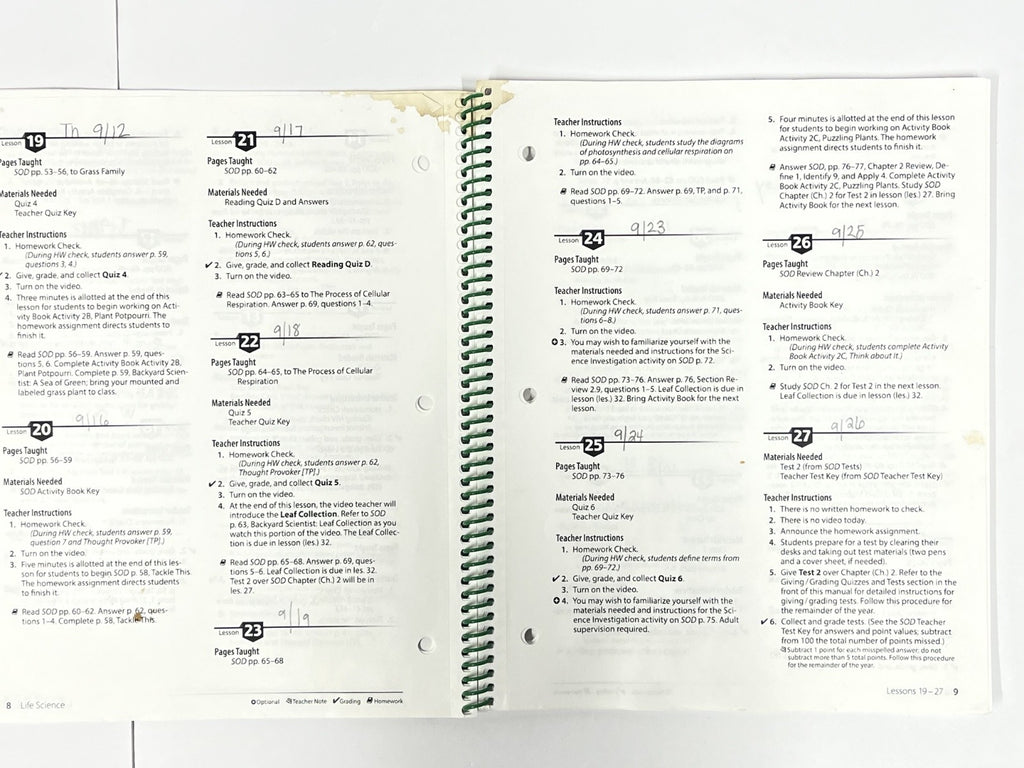 Abeka Science Order and Design complete SET 2nd edition5