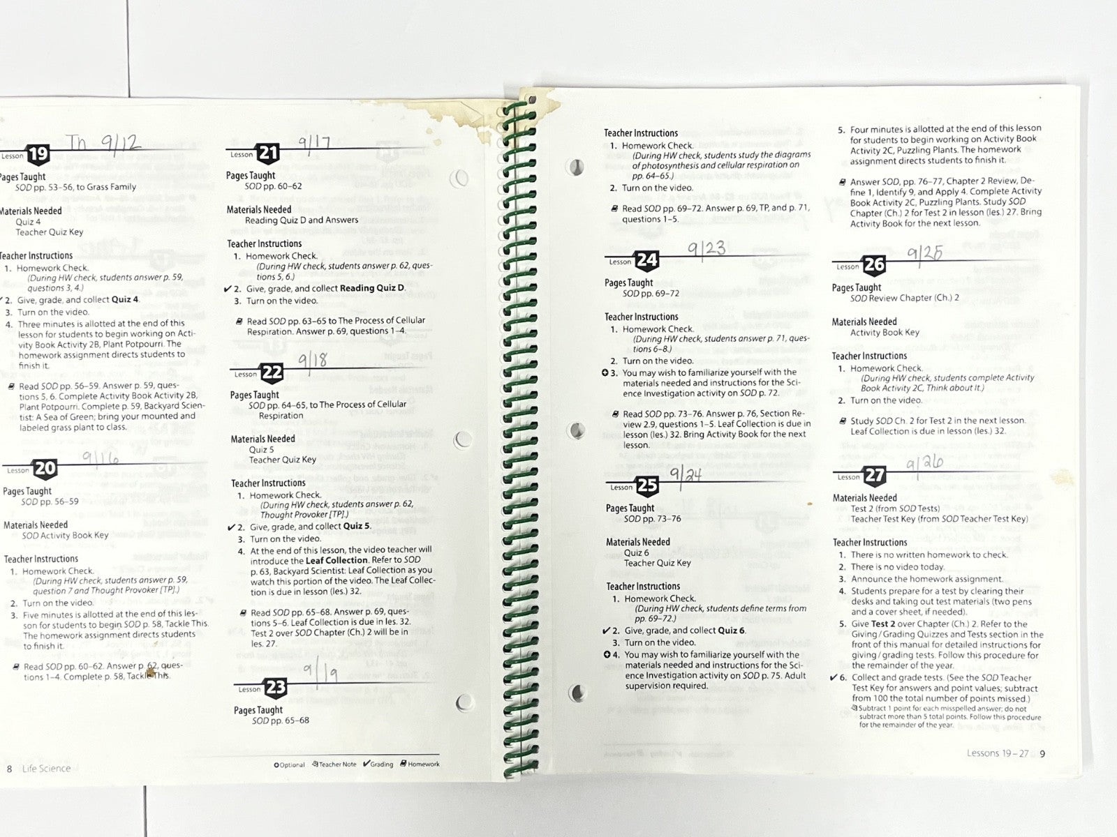 Abeka Science Order and Design complete SET 2nd edition5