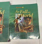 BJU Reading 6 SET textbook and teachers edition part 1 & 2 As Full As the World4