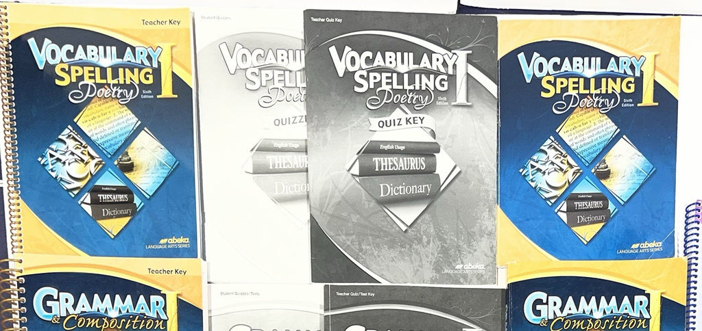 Abeka English 7 complete set kit Grammar I Of People Vocabulary 1 7th grade9
