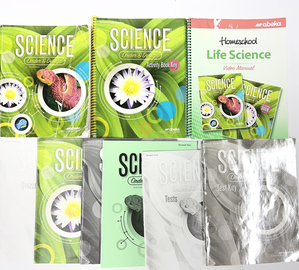 Abeka Science Order and Design complete SET 2nd edition0