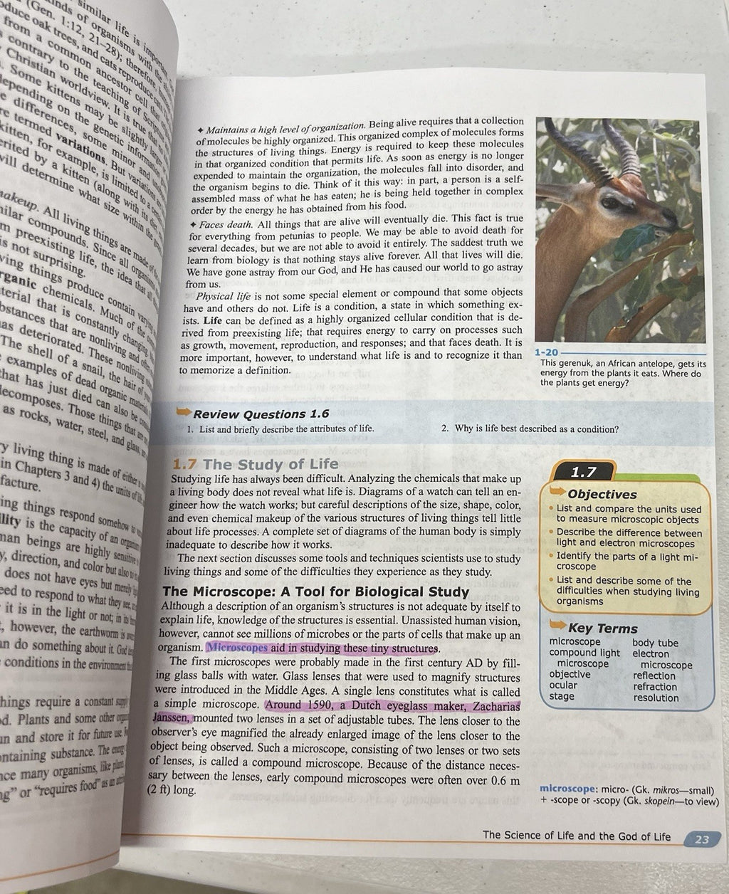 BJU Biology 4th Edition textbook Homeschool science4