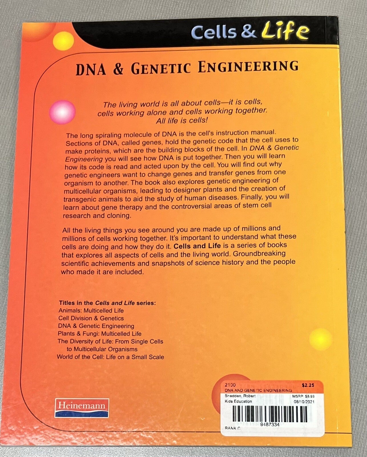 DNA  Genetic Engineering (Cells & Life) paperback2