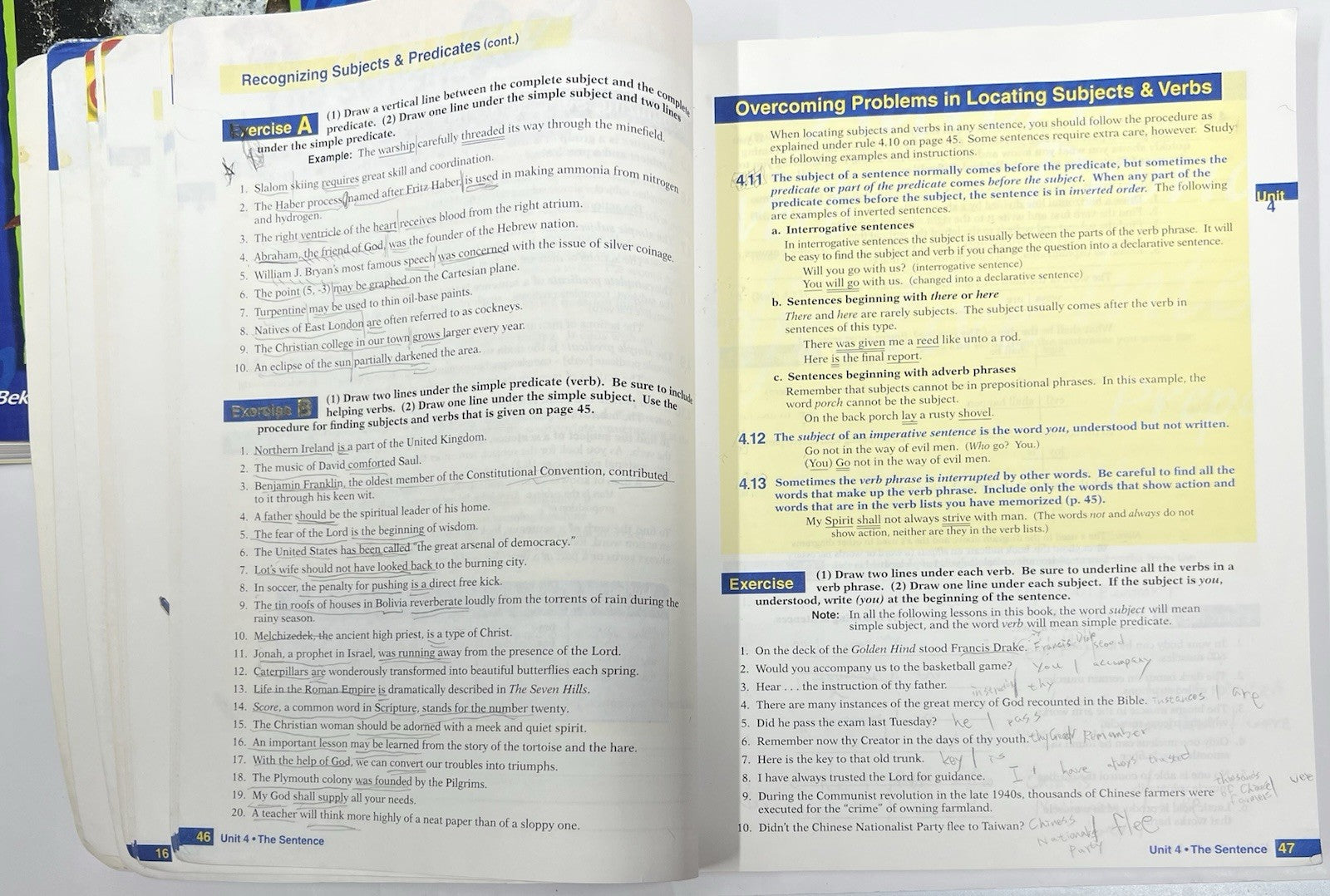 Abeka English 9 SET Grammar III Themes in Literature Vocabulary 3  (old edition)4