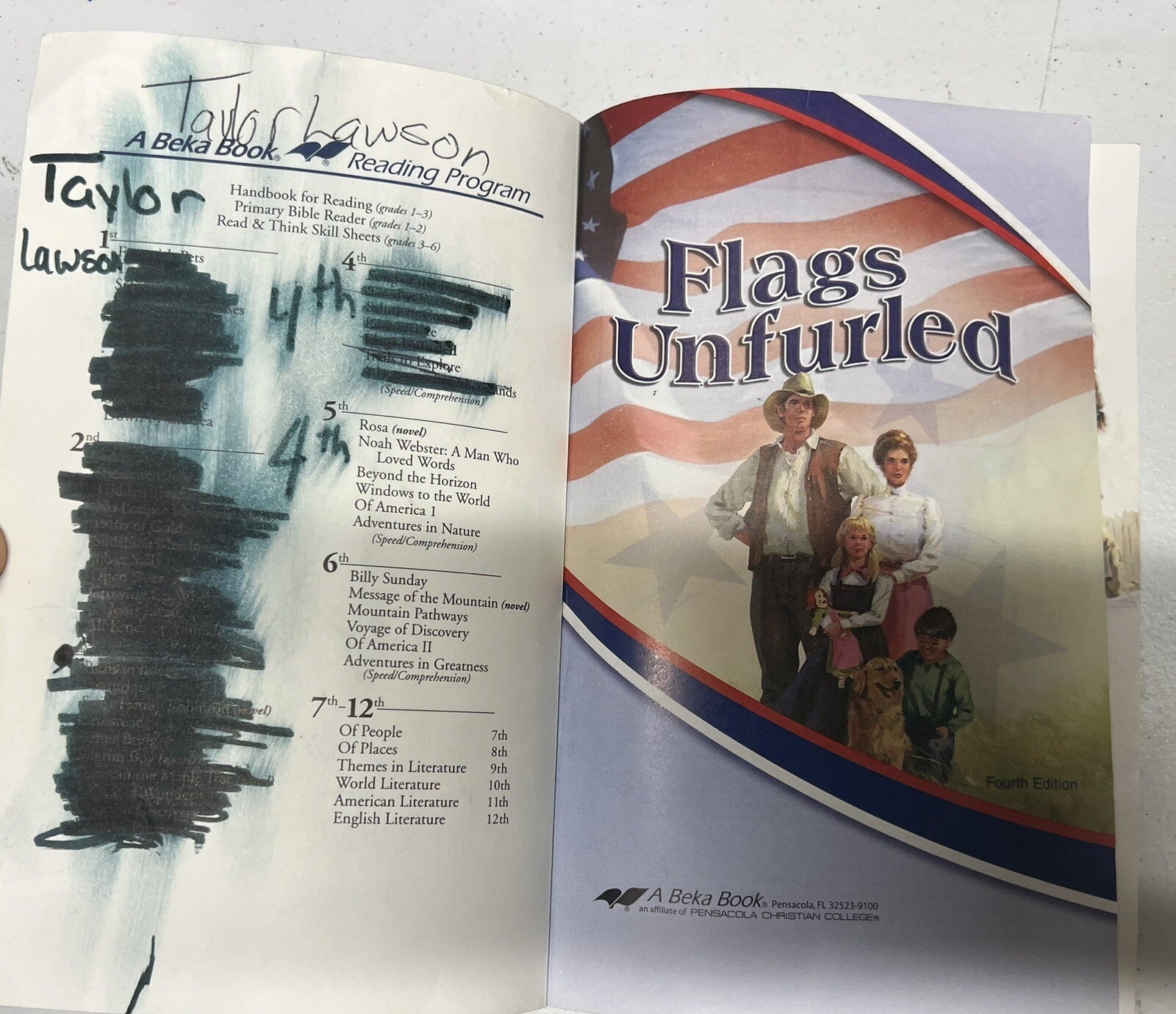 Abeka Flags Unfurled 4th grade reader 4c2