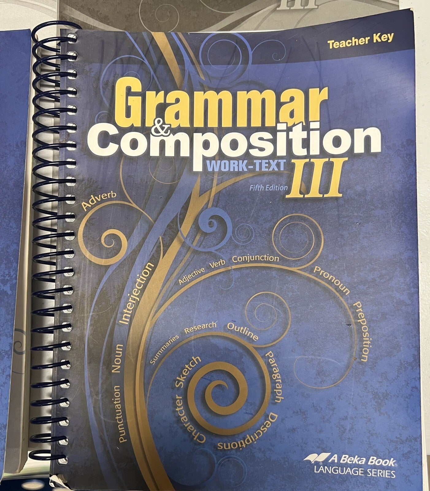 Abeka Grammar and Composition iii 3 SET fifth edition work-text key tests READ!2
