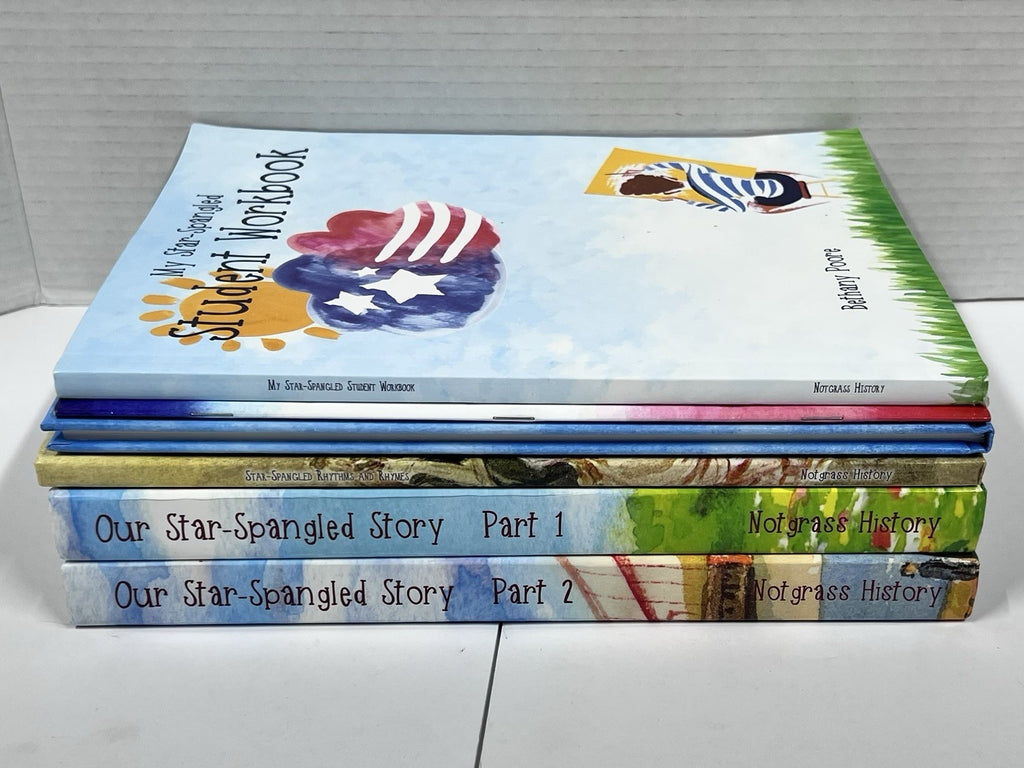 Notgrass Our Star-Spangled Story SET workbook timeline key Part 1 and 2 rhythms4