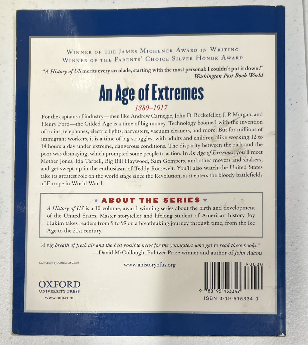 A History of US Book 8 An Age of Extremes 1880-1917 by Joy Hakim1