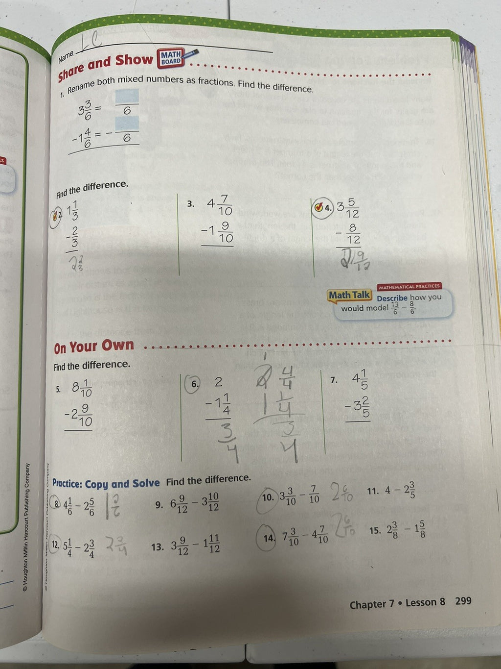 Go Math! Grade 4 Work-text AND Practice Book - 4th grade homeschool - HMH4