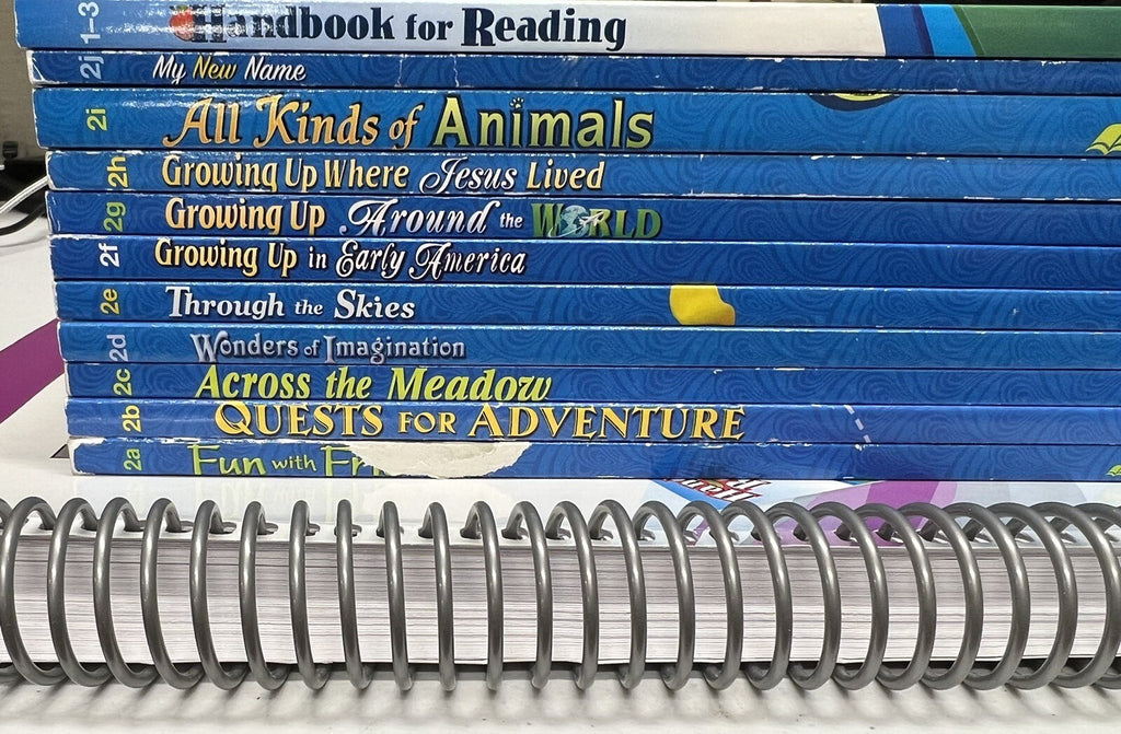 Abeka Reading 2 complete set 2nd grade and parent teacher answer key COVER WEAR1