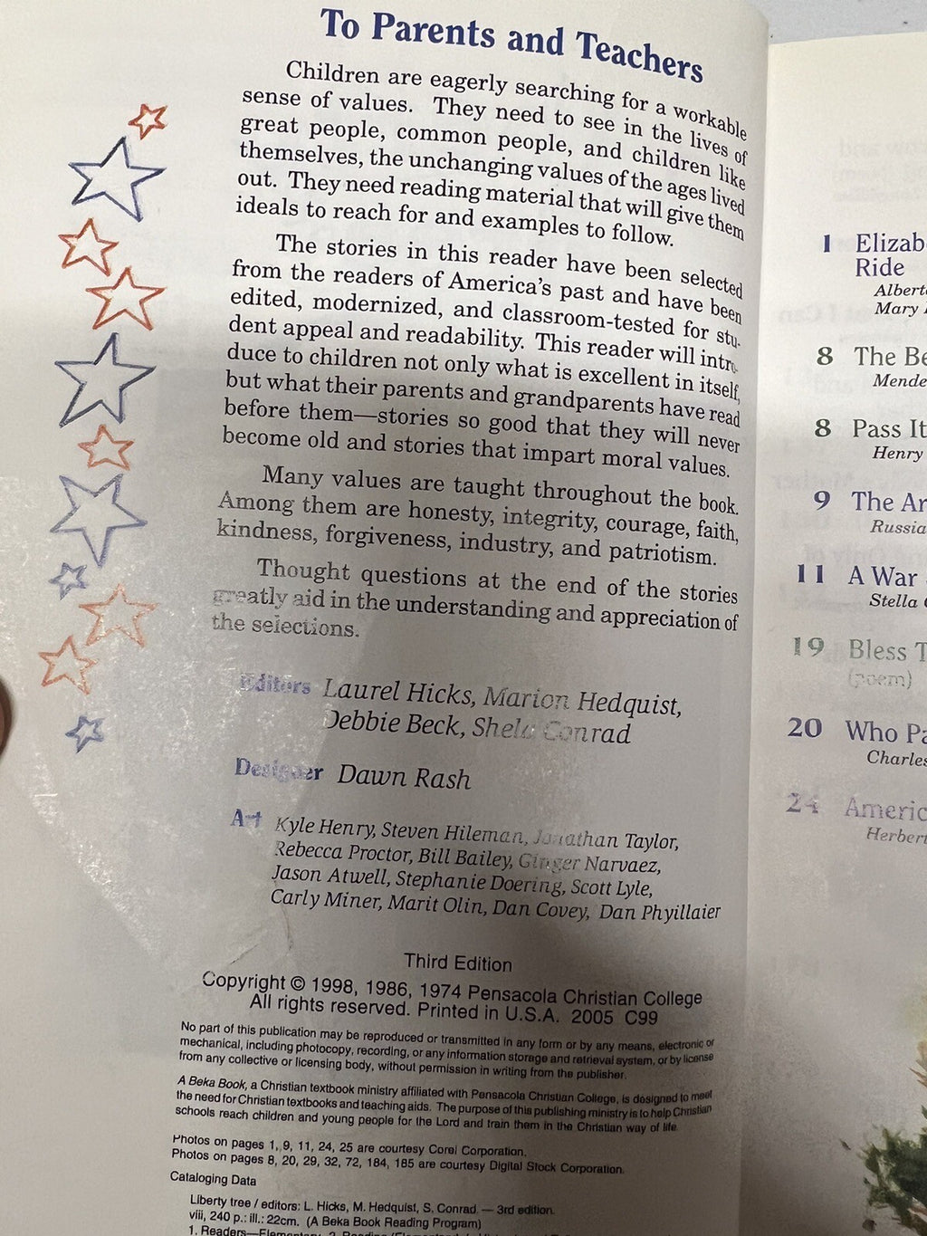 Abeka Liberty Tree 4-2 4th grade reader homeschool1