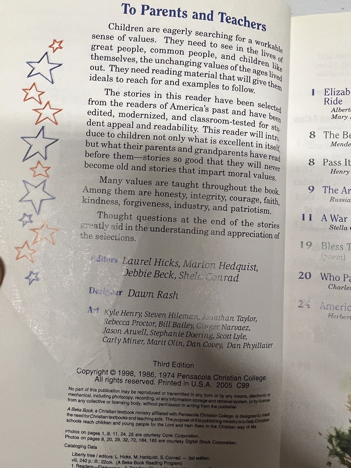 Abeka Liberty Tree 4-2 4th grade reader homeschool1