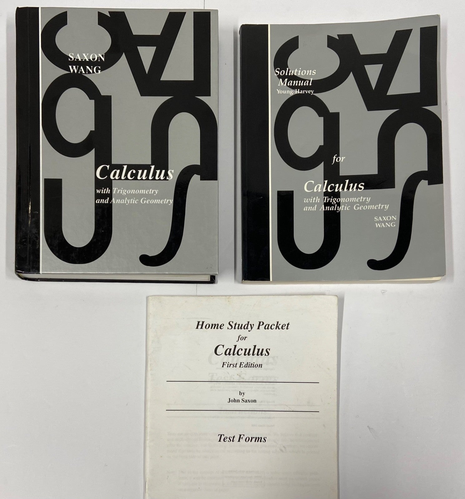 Saxon Calculus SET 1st ed textbook solutions manual test forms tests math0
