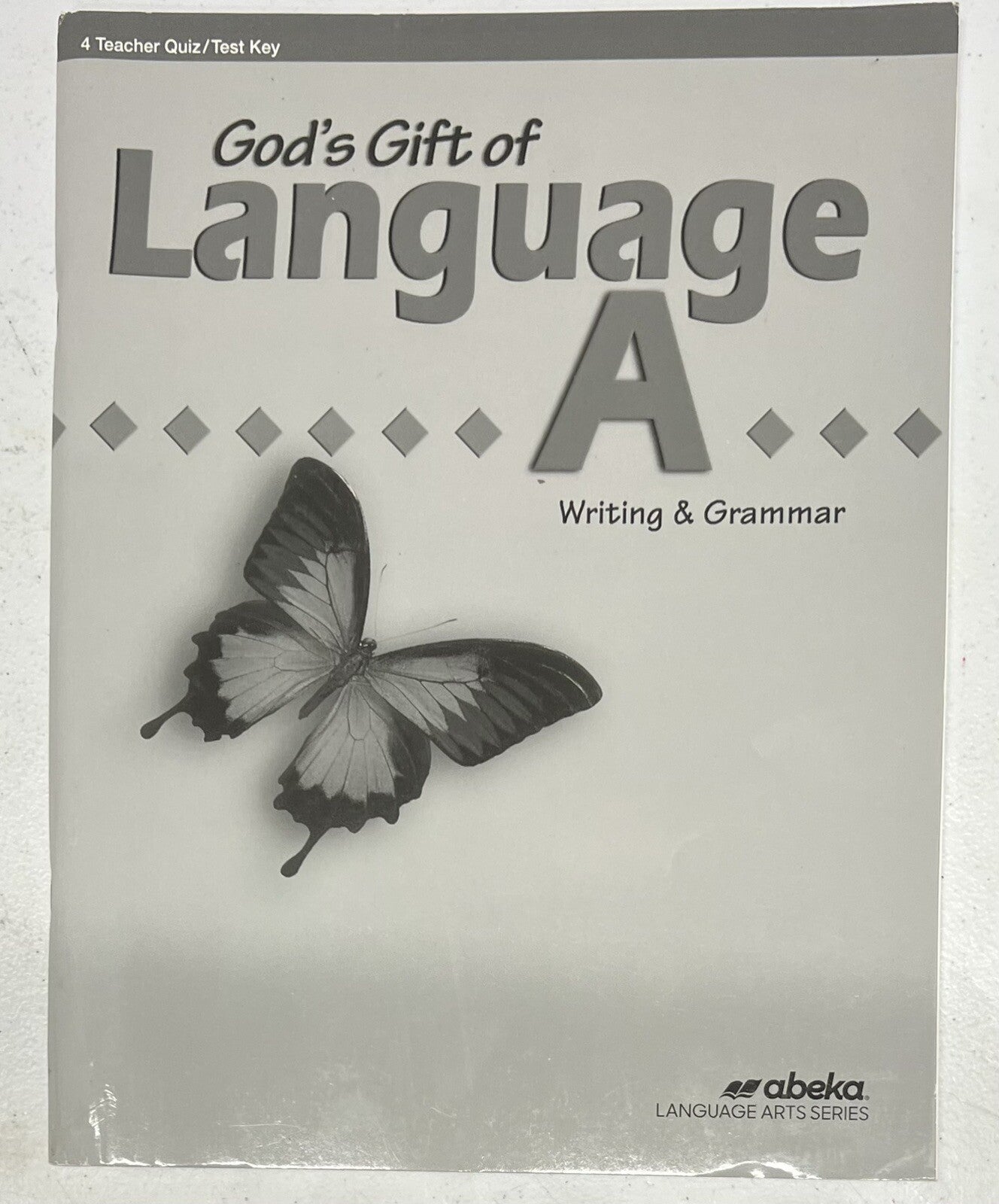 Abeka Language A Teacher Quiz Test Key 4th grade current third edition0