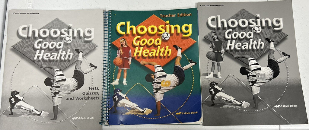 Abeka Choosing Good Health SET 6th grade homeschool READ description see photos0
