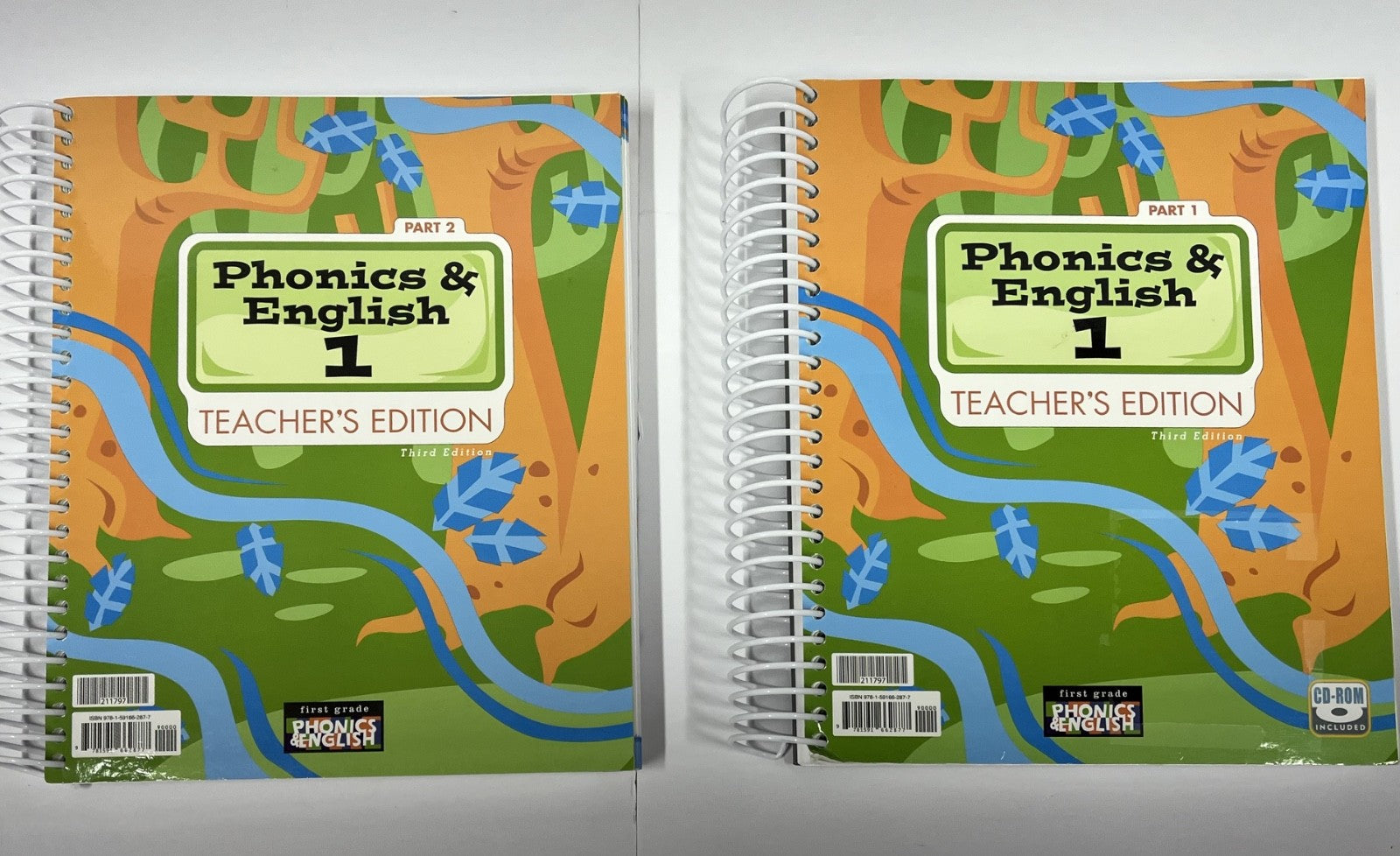 BJU Phonics & English 1 Teacher's Edition set 1 and 2 3rd edition with cd0