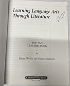 The Tan Book Learning Language Arts Through Literature 6th grade Common Sense2