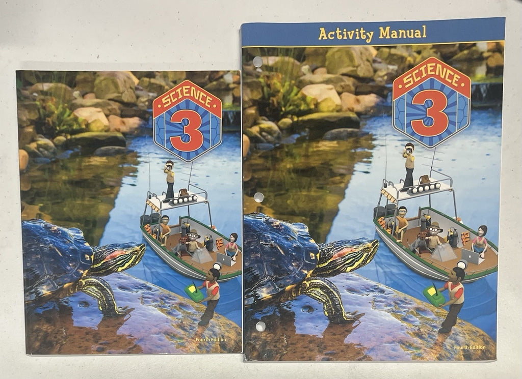 BJU Science 3 activity manual and textbook *some pencil writing* fourth edition0