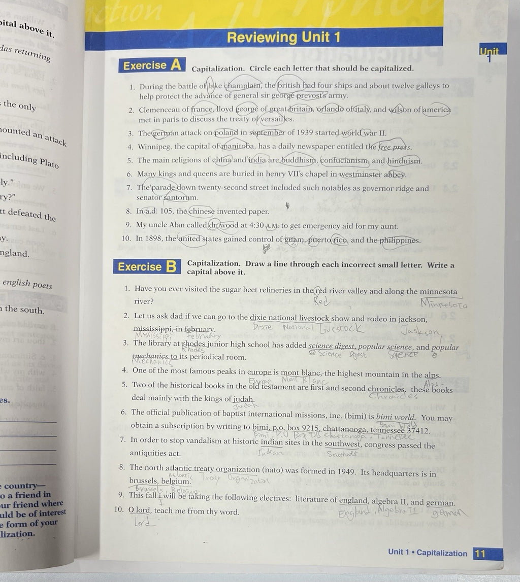 Abeka English 9 SET Grammar III Themes in Literature Vocabulary 3  (old edition)2
