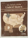 Abeka History of Our United States Teacher key  geography current 4th grade 40