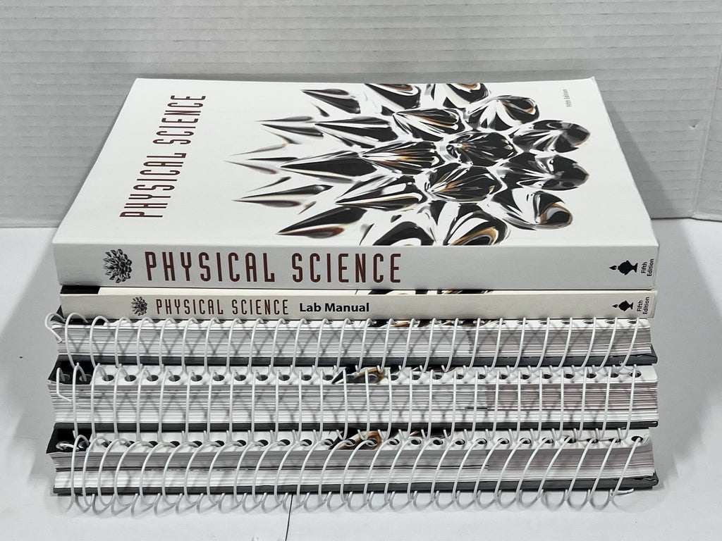 BJU Physical Science SET 5th ed. Textbook Lab Manual Teacher's Edition A B & CD3