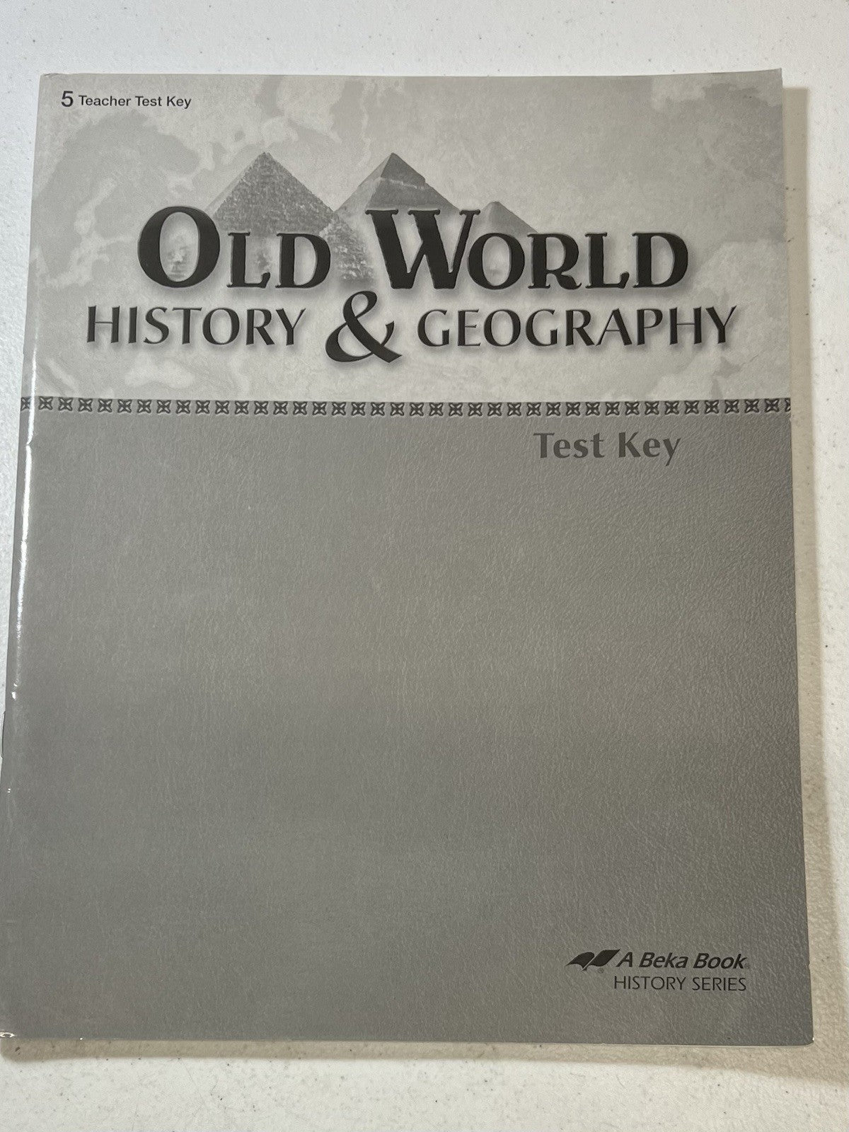 Abeka Old World Test Key Teacher homeschool 5th grade fourth edition History0