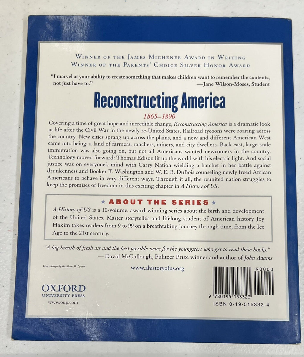 A History of US Book 7 Reconstructing America 1865-1890 by Joy Hakim1