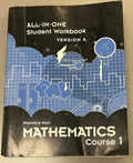 Mathematics Course 1 Version A Student Workbook Math Prentice Hall Pearson0
