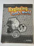 Abeka Exploring Gods World Quiz Test Worksheet KEY 3rd grade homeschool science0