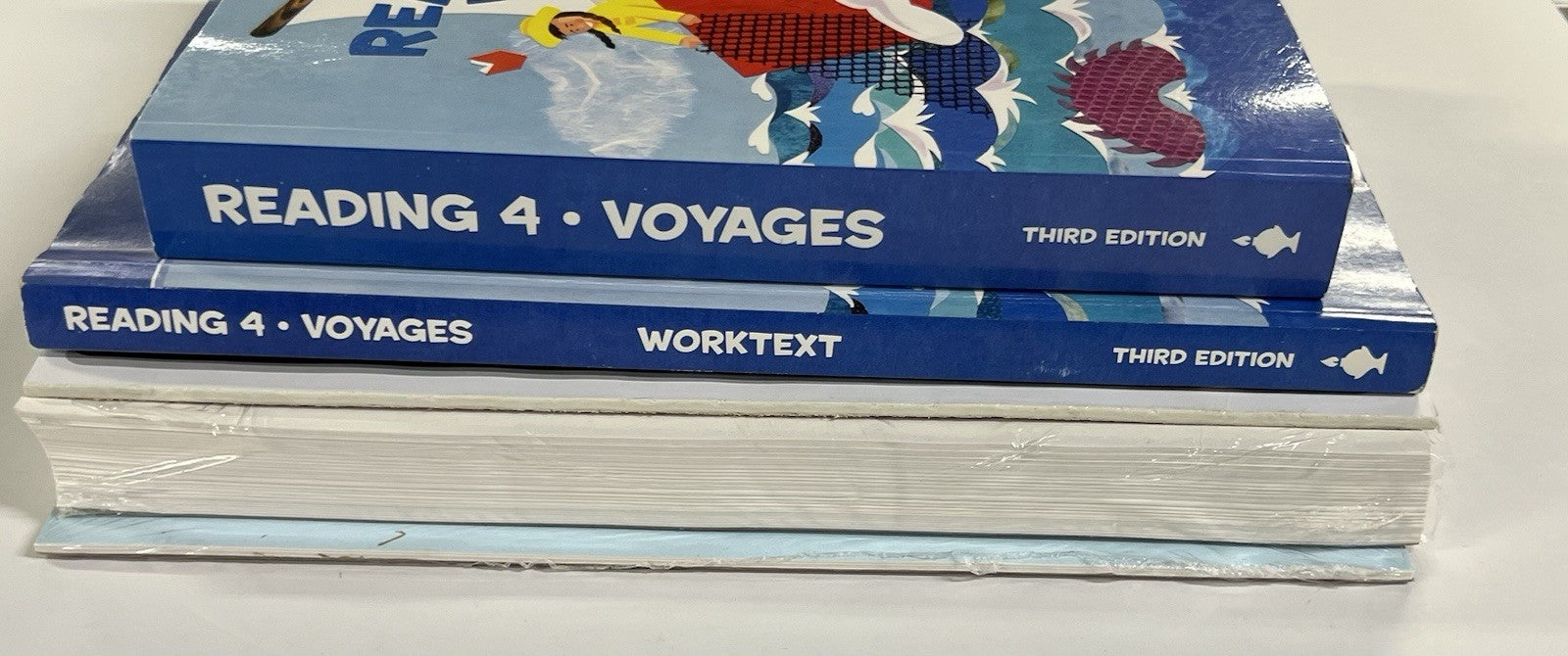 BJU Reading 4 SET voyages Textbook, Worktext, Assessments, Key, Student Handouts4