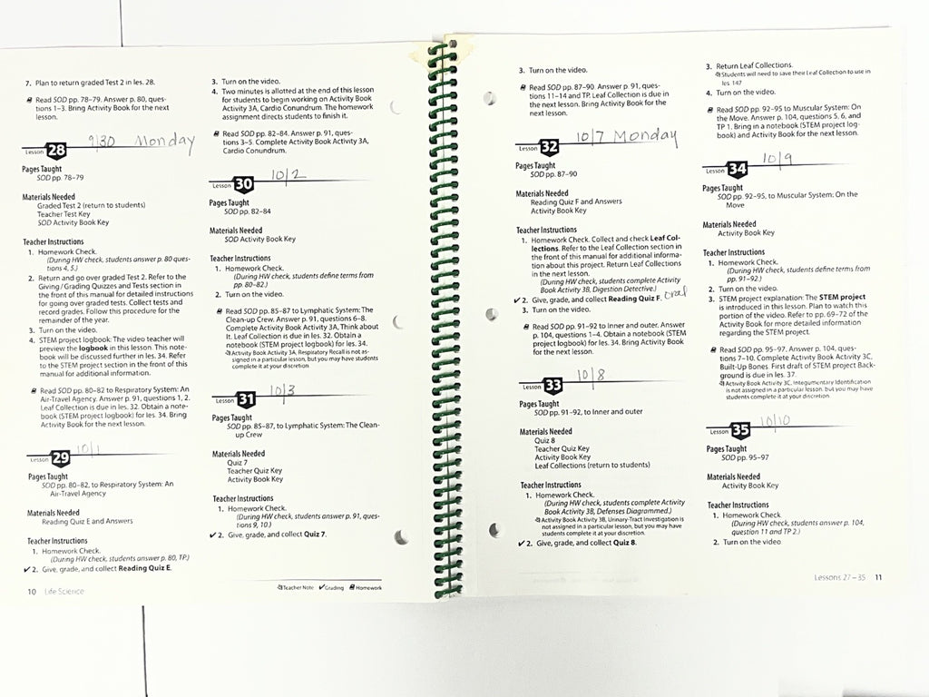 Abeka Science Order and Design complete SET 2nd edition4
