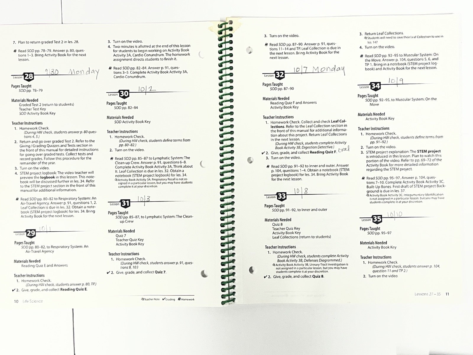 Abeka Science Order and Design complete SET 2nd edition4