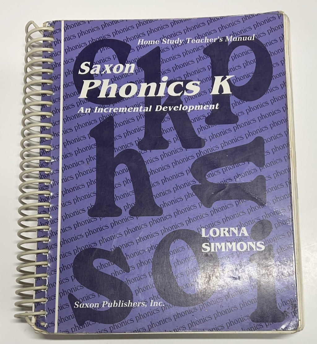 Saxon Phonics K SET student Workbook part 1 & 2 + Teacher's manual kindergarten2