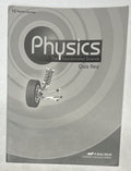 Abeka Physics Quiz Key0