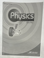 Abeka Physics Quiz Key0