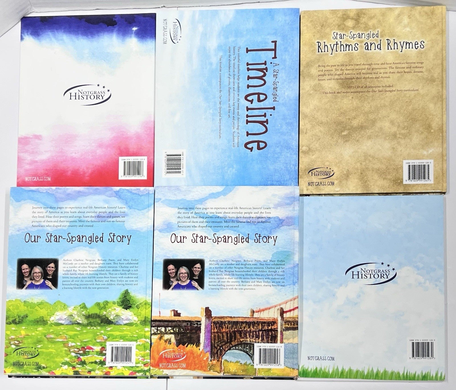 Notgrass Our Star-Spangled Story SET workbook timeline key Part 1 and 2 rhythms1